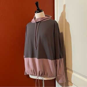 Athleta Women’s Hermosa Mock Neck Colorblock Cozy Pullover Sweatshirt‎